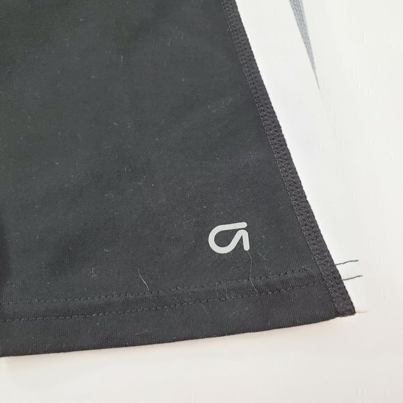 Gap Fit Capris XS Gfast Black Gray white Stripe Le‎ - Picture 2 of 8